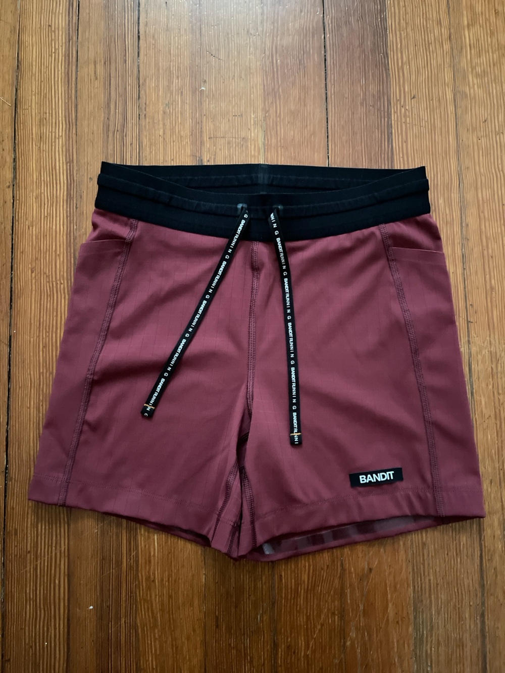 Bandit Women’s Maroon Athletic Shorts with Drawstring Waist